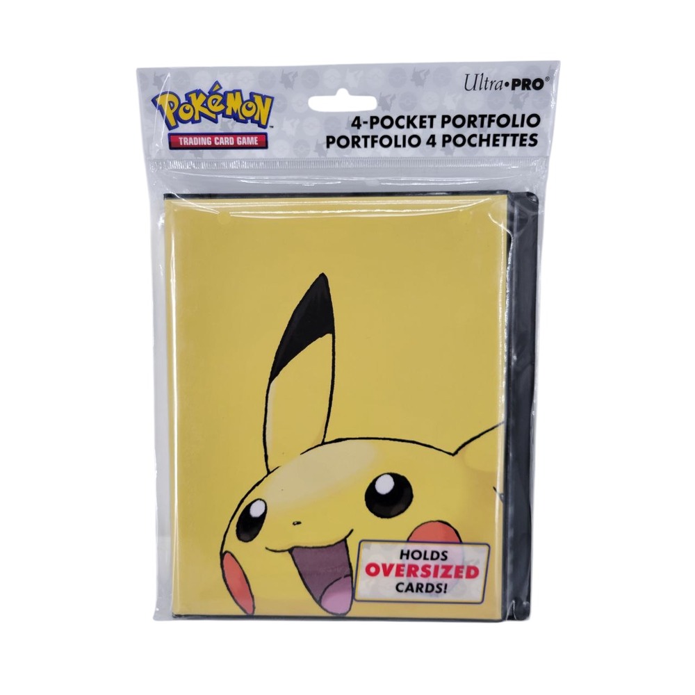 Ultra PRO Pokémon Pikachu 4 Pocket Portfolio Binder Holds up to 80 Cards